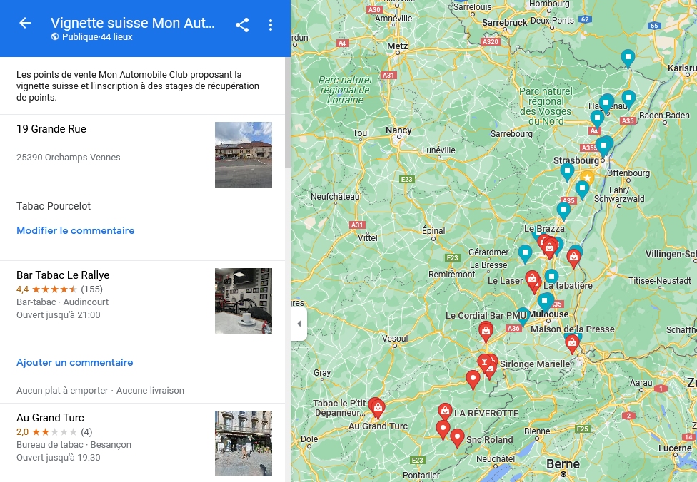 Carte Google Maps